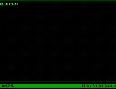 Animated: Demoscene effects showcase showing state transitions, palette pulse, red alert text, and AI control status bar